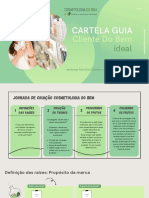 Cartela Guia Cliente Do Bem - Workshop - Cosmeotologia Do Bem
