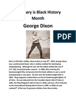 Black History Month - George Dixon