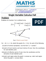 Calculus Assignment Help