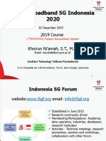 Super Broadband 5G Indonesia 2020: 2019 Course Khoirun Ni'amah, S.T., M.T