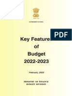 Key Features of Budget 2022-2023: February, 2022