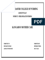 Shri KL Shastri College of Nursing: Lesson Plan