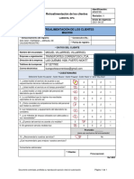 Retroalimentación de clientes de laboratorio de ensayos