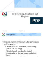 Housekeeping, Sanitation and Hygiene: SCD-2006 HSE-P-HYG-00