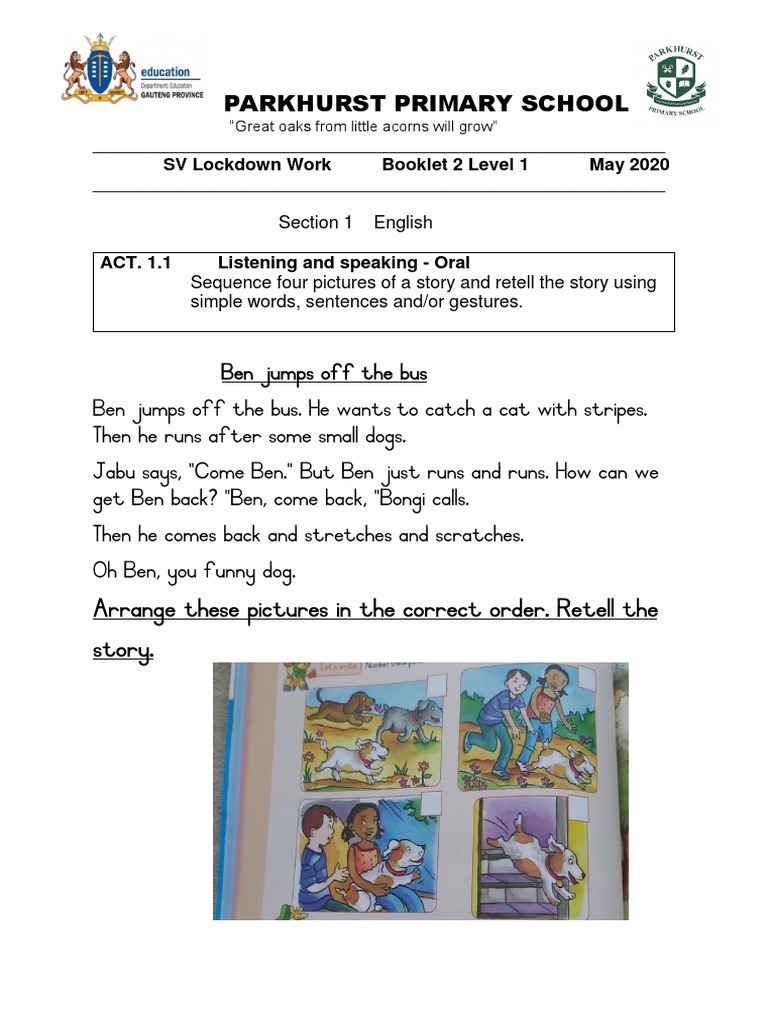 Grade SV Activity Booklet 2 | PDF | Punctuation | Human Communication