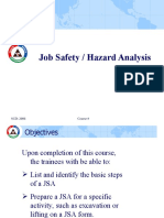 Job Safety / Hazard Analysis: SCD-2006 Course #