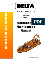Operation & Maintenance Manual: Delta 8.0m SX Work Boat For Saipem Delta 3