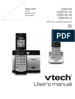 User's Manual: CS5119 CS5119-15 CS5119-16 CS5119-2