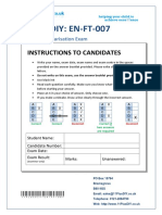 11plusdiy: En-Ft-007: Instructions To Candidates