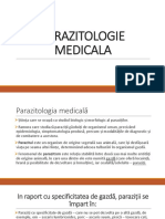 Curs. Parazitologie Medicală