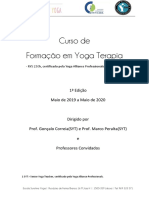 Programa de Formação Yoga Terapia 1 Edição