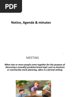 Notice, Agenda and Minutes