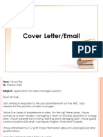 Cover Letter