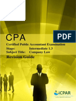 CPA I1.3 - COMPANY LAW - Revision Guide