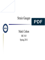 Strain Gauges: Mark Colton