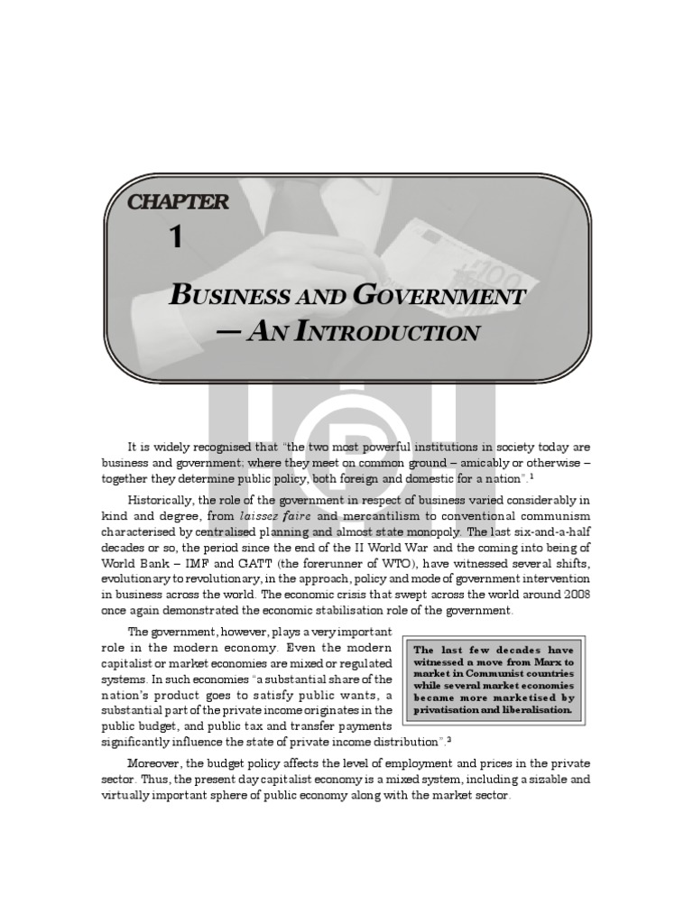 Business and Government | PDF | Economic System | Market (Economics)