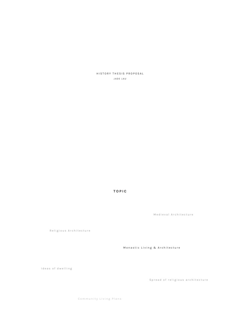 History Thesis Proposal Pdf Abbey Monastery