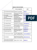 List of Empanelled HCOs-Thiruvananthapuram
