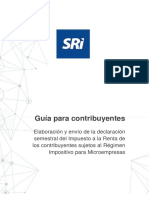 Guía Para El Contribuyente Formulario 125 - Renta Semestral Microempresas