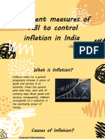 Different Measures of RBI To Control Inflation
