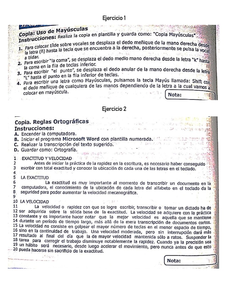 Ejercicios 1ro Básico - 1 | PDF