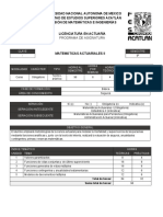 Matematicas Actuariales II