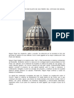 Cupula y Proyecto de Planta de San Pedro Del Vaticano Miguel Angel