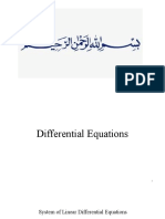 Lec#  (System of Linear Differential equations)