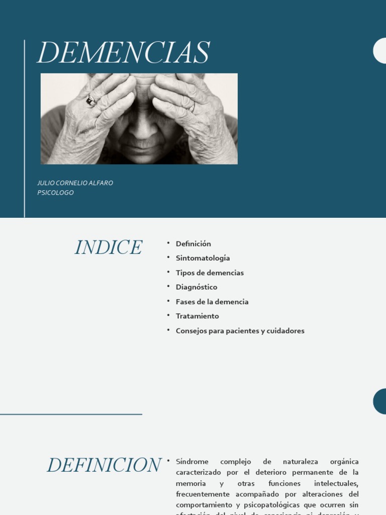 DEMENCIAS | PDF | Demencia | Enfermedad de Alzheimer