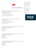 MCQ Test On Gas Chromatography