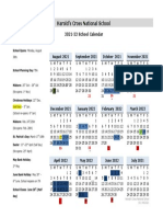 School Calendar 2021 22 2 2