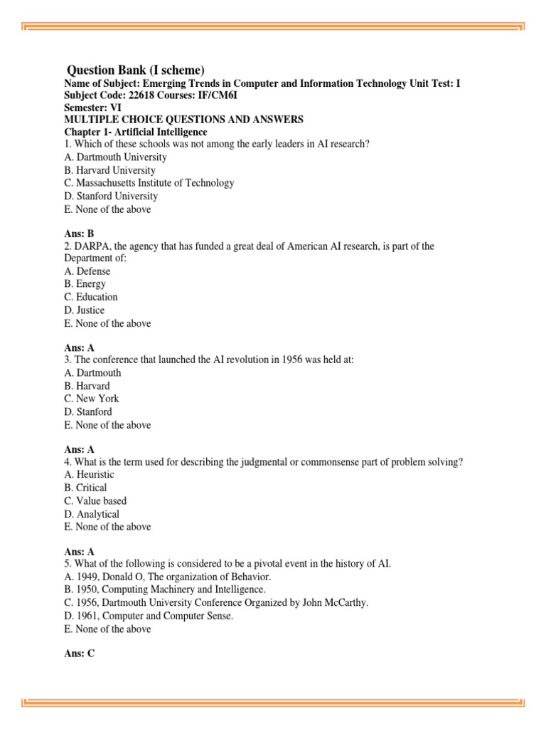 Eti MCQ Final | PDF | Computer Network | Intelligence (AI) & Semantics