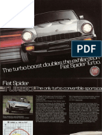 Fiat 124 Spider Turbo 1981 USA