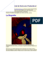 Biografía Oficial de Sonic