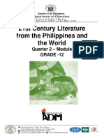 21st Century Literature From The Philippines and The World: Quarter 2 - Module GRADE - 12