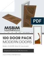 MSBIM 100 MODERN DOOR PACK  