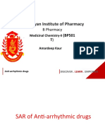 SAR Anti Arrythmic Drugs