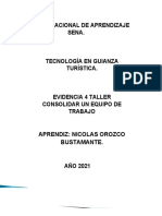 Taller Consolidar Un Equipo de Trabajo