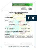 Resolucion de Licencia N 001