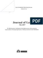 Journal of Law: Ivane Javakhishvili Tbilisi State University Faculty of Law