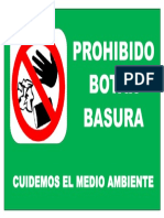 No Botar Basura