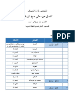 الملخص الصرفي -عزة زهرواني