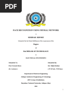 Face Recognition Using Neural Network: Seminar Report