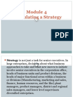 Module 4 Strategy Formulation
