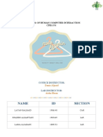 Name ID Section: Principles of Human Computer Interaction CPIS-354