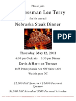 Annual Nebraska Steak Dinner