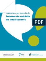 Lineamientos Intento Suicidio 2016 en Argentina