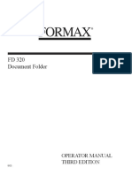FD 320 Document Folder: Operator Manual Third Edition