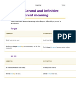 Verbs+ GI With Different Meanings