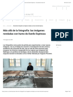 Más Allá de La Fotografía: Las Imágenes Reveladas Con Humo de Danilo Espinoza - Facultad de Artes UC